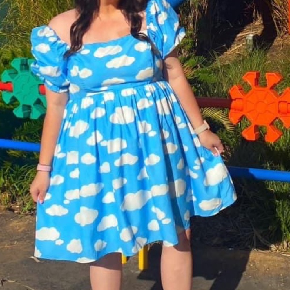Cloud Puff Sleeve Dress